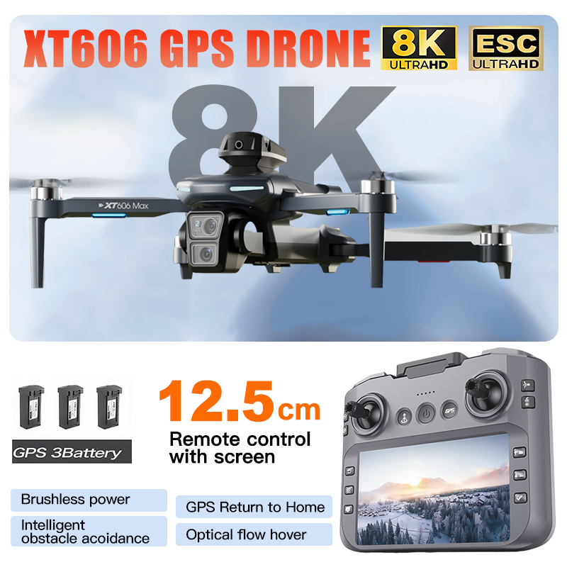 Drone Thermal Imaging - XT606 MAX 3 Akku-Drohne 4K 8K