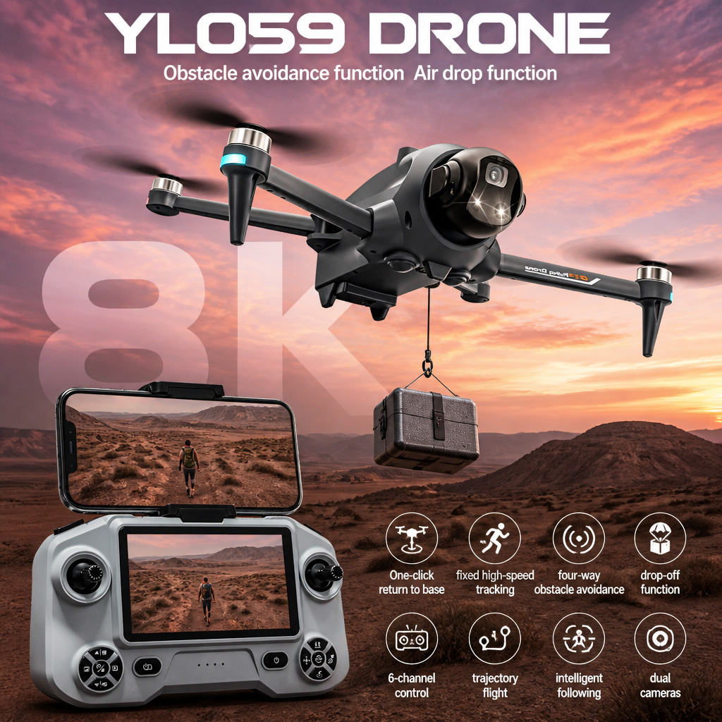 Drone Multispectral - NEUE YL059 Drohne mit GPS, automatischer