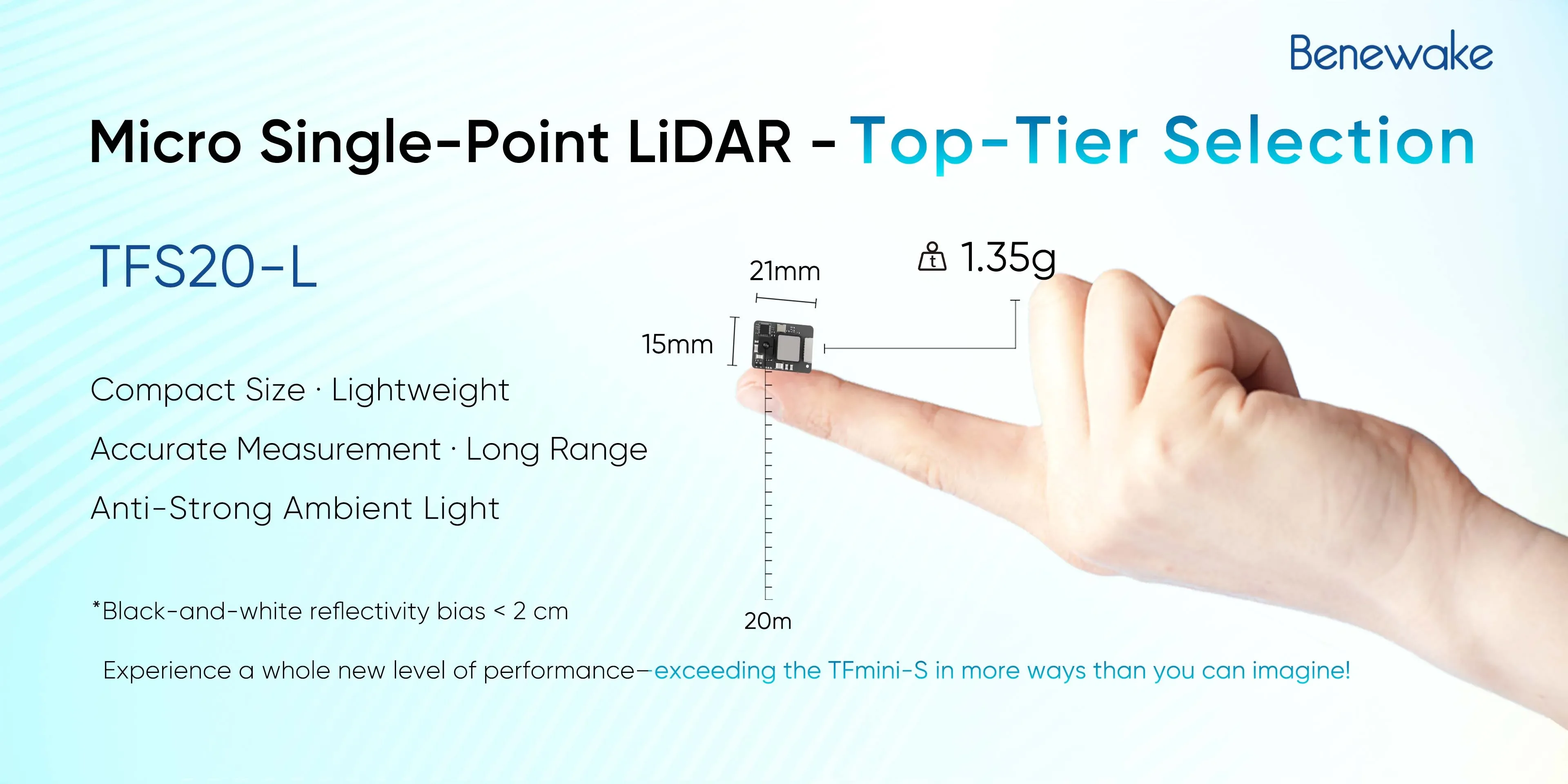 Benewake TFS20-L 20m Mikro-LiD – Drone Lidar Bewertung und Preis