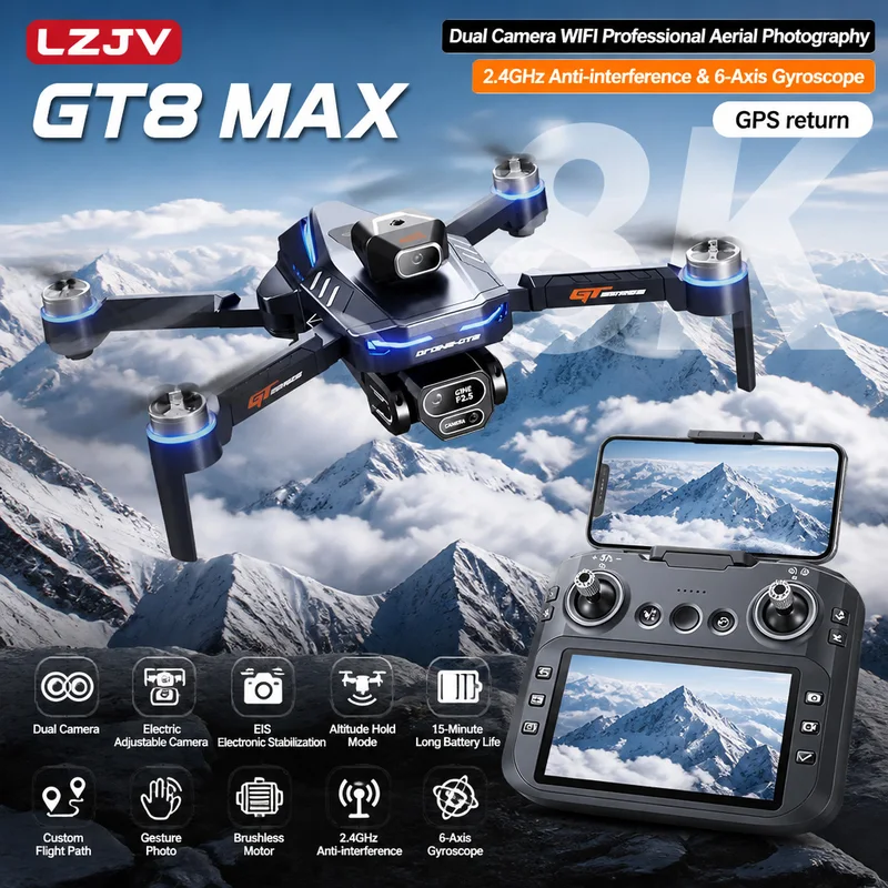 GT8 Max Faltbare Drohne 8K HD  – Drone Video Production Bewertung und Preis