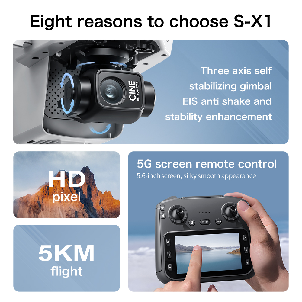 Original S-X1 Drohne 8K HD Pro – Drone Photogrammetry Bewertung und Preis